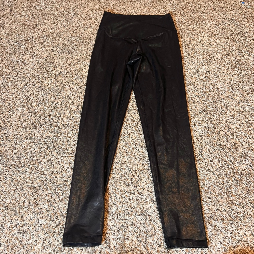 OFFLINE by Aerie Black High Waisted Shine Leggings Athleisure Women's Medium